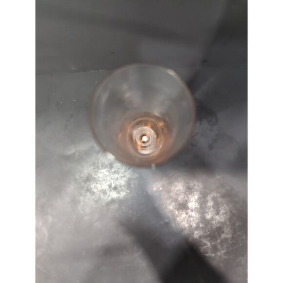 Peach Amber Bullicante Vase, Art Glass Bud Vase, 10", Controlled Bubbles Base - Picture 6 of 9